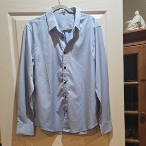 Wander Men's Sky Blue Casual Button Down Shirt